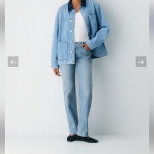 NWT Aritzia Denim Forum The Nico Super Lo-rise Straight Jean size 27